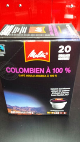 Melitta Columbian 20 Pod Box